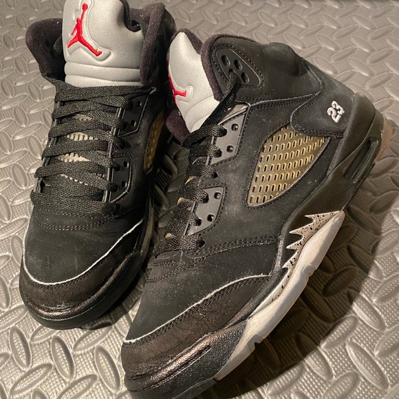 Air Jordan 5 V Retro Metallic Silver size 7.5 womens 2011 RARE - Picture 1 of 9